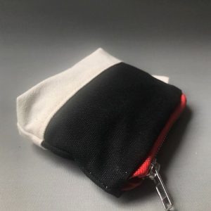 Petit porte-monnaie blanc et noir – Image 2