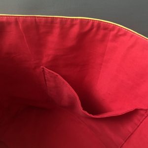 Sac cabas en coton jaune. – Image 2