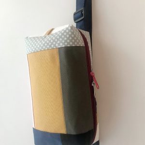 Sac banane hip-bag en coton patchwork. – Image 6