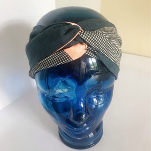 Bandeau ,turban à nouer réversible . – Image 5
