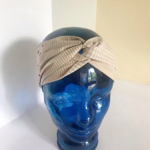 Bandeau ,turban à nouer réversible . – Image 8