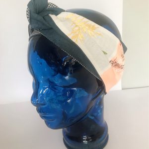 Bandeau ,turban à nouer réversible . – Image 3