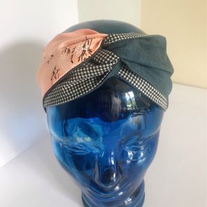 Bandeau ,turban à nouer réversible . – Image 4