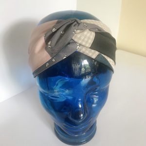 Bandeau ,turban à nouer réversible – Image 5