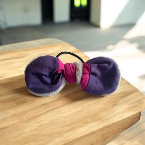 Élastique cheveux teddy & patchwork.