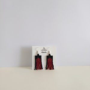 Boucle d'oreille tissées perles Miyuki. – Image 2