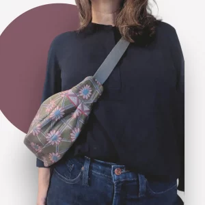 Sac banane en tissu imprimé recyclé. – Image 5