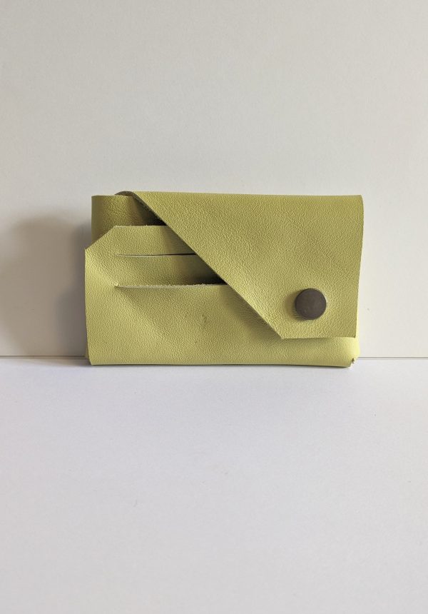 Porte-cartes en cuir origami