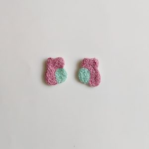 boucles d'oreilles brodées main