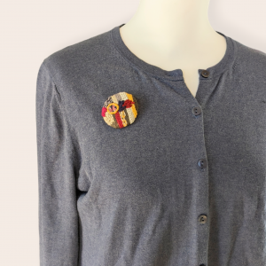 broderie moderne broche