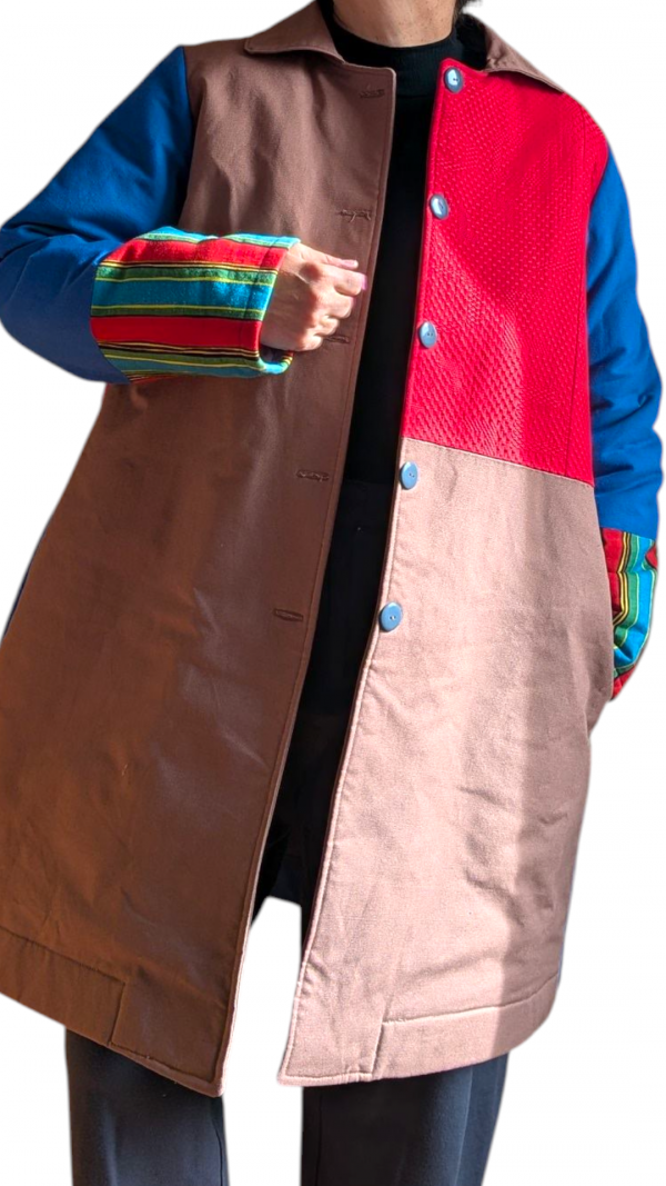 manteau upcycling rembourré