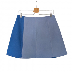 mini jupe en jean recyclé