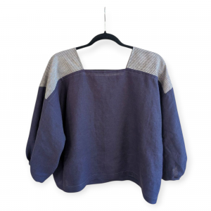 Haut manches longues tissus récupérés