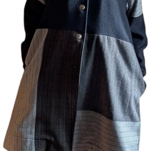 Manteau patchwork upcyclé. – Image 2